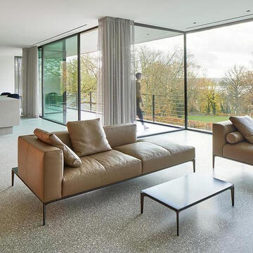 Sliding Glass WIndows in Villa Schwielowsee from Solarlux