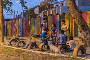 Se inaugura el Espacio Público Infantil 'Villa Clorinda de Málaga' en Comas, Lima