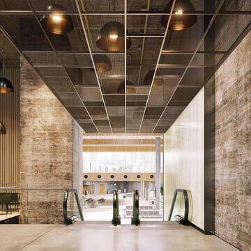Plafones metálicos - MetalWorks™ Mesh de Armstrong Ceilings and Walls