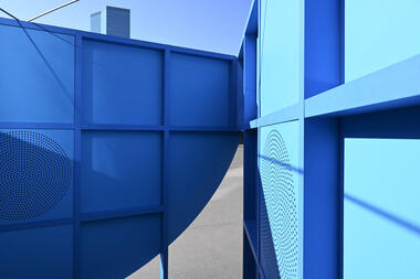 与城市对话，冰川之声展亭 / rotative studio