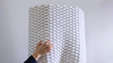 Impresión 3D de muros aislados y ligeros utilizando espuma mineral sin cemento