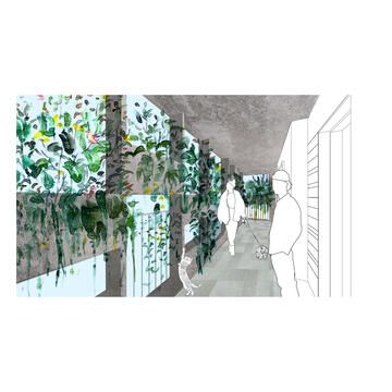 Gallery of Breathing Enclosure   / A Threshold  - 36