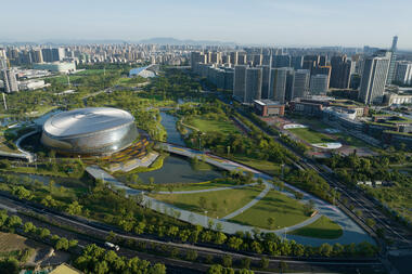 Archi-Tectonics' Asian Games Park Rethinks Hangzhou's Ecological Future in China 