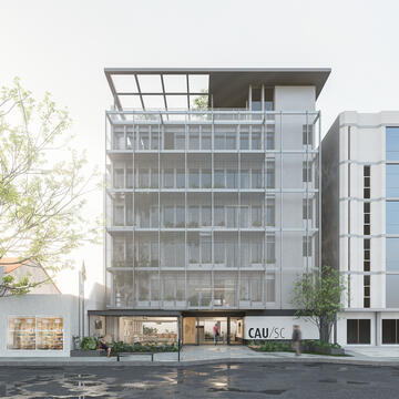 Bloco B arquitetura fica em segundo lugar no concurso para a reforma da sede do CAU/SC