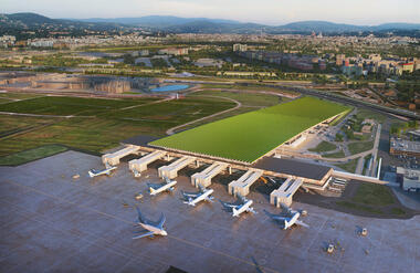 Galería de Rafael Viñoly Architects presenta un aeropuerto cubierto por viñedos en Florencia, Italia  - 1