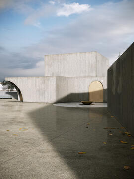 Gallery of An Abstract Chapel in Portugal and a Museum in Iran: 10 Unbuilt Projects Featuring Concrete Designs  - 31