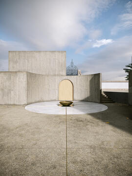 Gallery of An Abstract Chapel in Portugal and a Museum in Iran: 10 Unbuilt Projects Featuring Concrete Designs  - 33