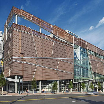 Perforated Metal Panels at Harvey B. Gantt Center from Fabral