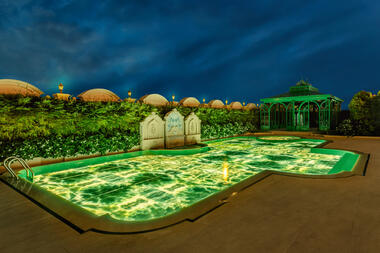 Refractions in Motion as Pools Become Luminous Forms